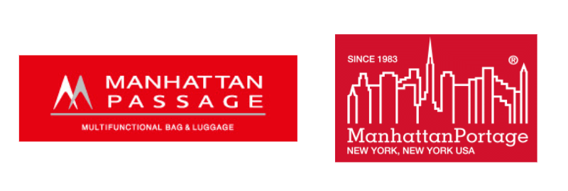 マンハッタンパッセージとマンハッタンポーテージのロゴの比較