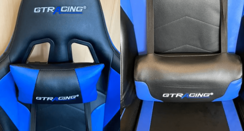 ゲーミング座椅子GT89のヘッドレストとランバーサポート